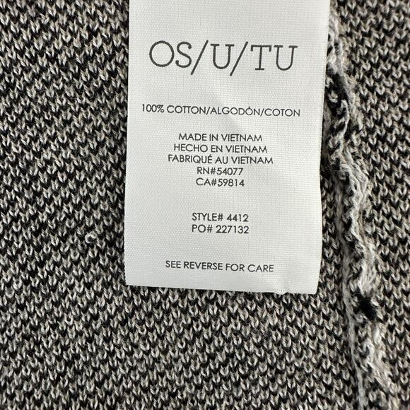 Cabi 4412 Serpent Wrap OS Gray Snake Print Knit Cape Python Sweater Stretch - Picture 7 of 12